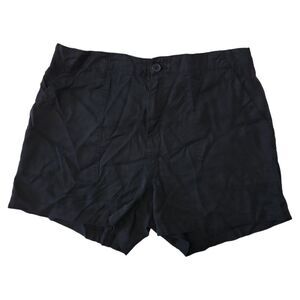 Social Standard Women's Mid Rise Fortune Tencel Short - Washed Black
